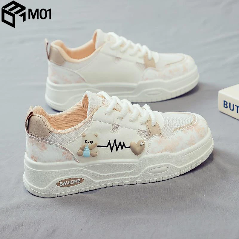 M012025夏季新款网面小白鞋女鞋透气百搭运动老爹鞋板鞋爆款网鞋