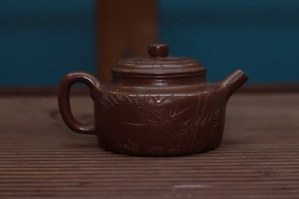 德钟 紫袍玉砂 手工茶壶