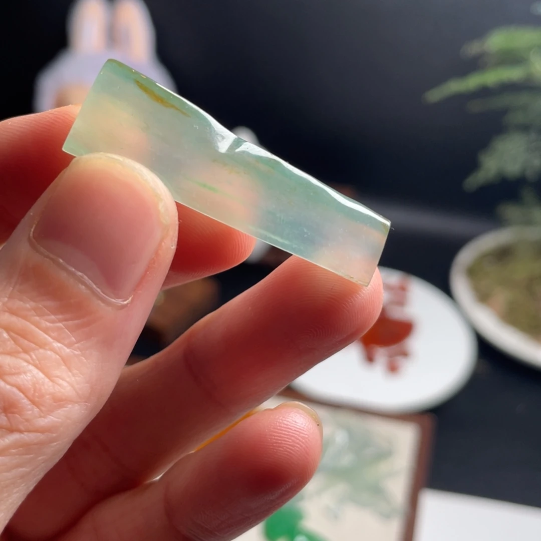 翡翠未镶嵌戒指冰无事柱