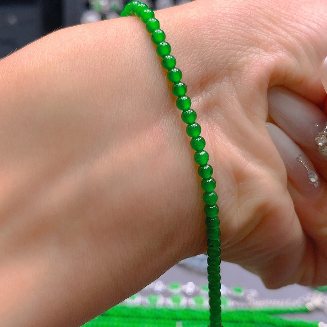 翡翠未镶嵌耳饰天然翡翠