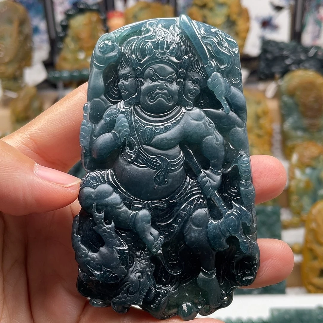 翡翠未镶嵌颈饰天然翡翠a货不动