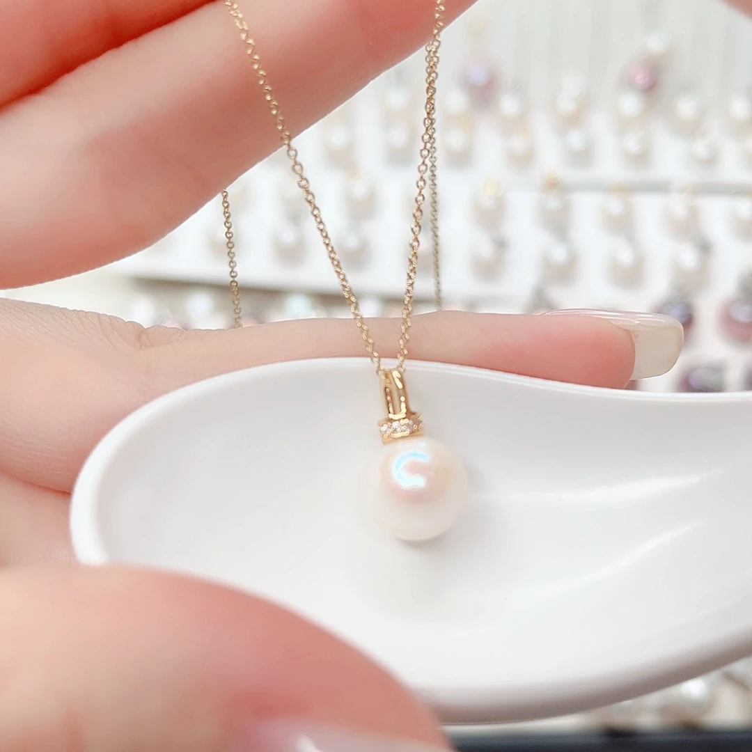 淡水珍珠吊坠(赠链)合金