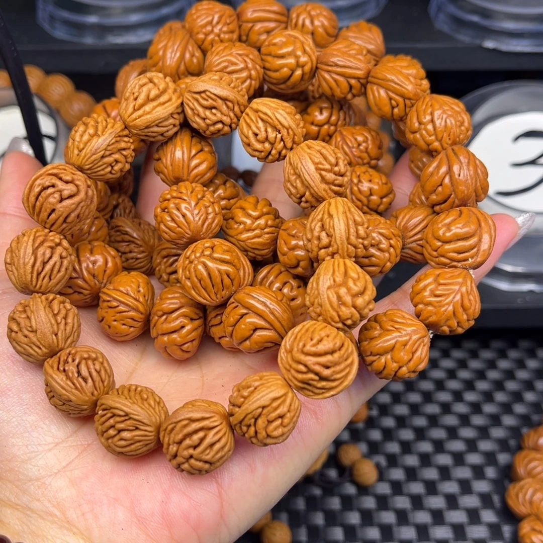 榆***木文玩核桃吊坠单圈5串
