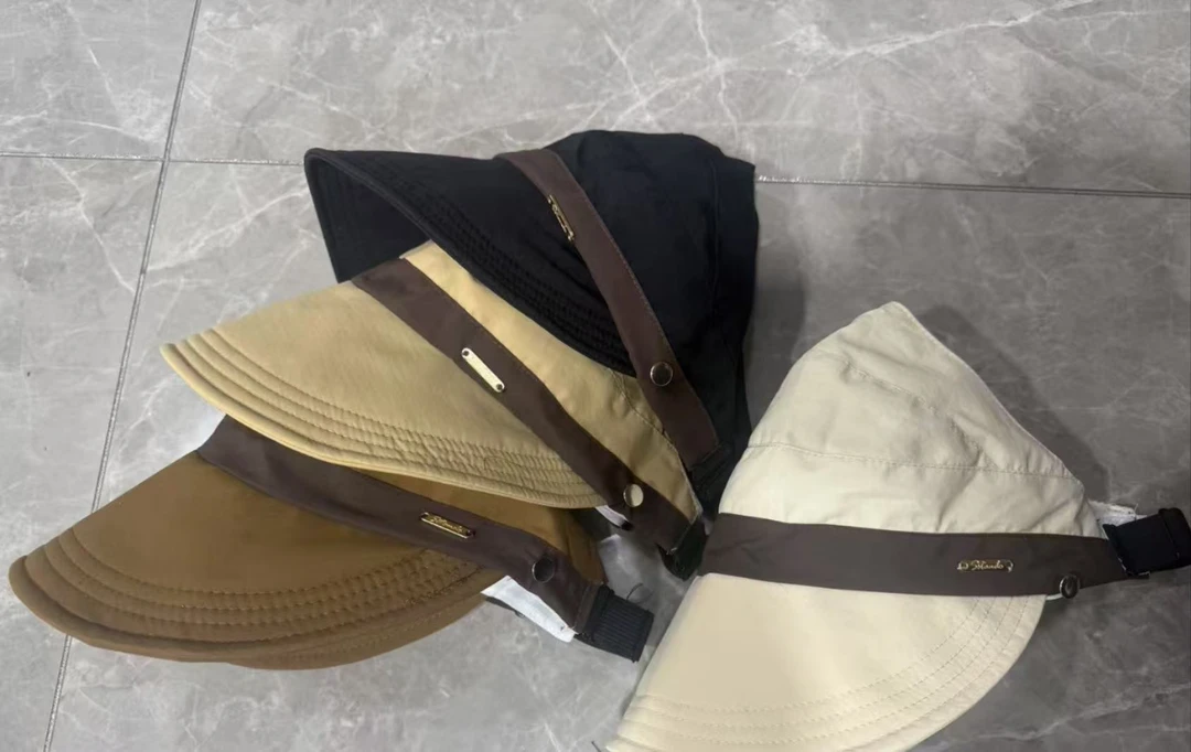 休闲秋季鸭舌帽宽檐夏季可以挂口罩百搭太阳帽帽子空顶女士大檐女