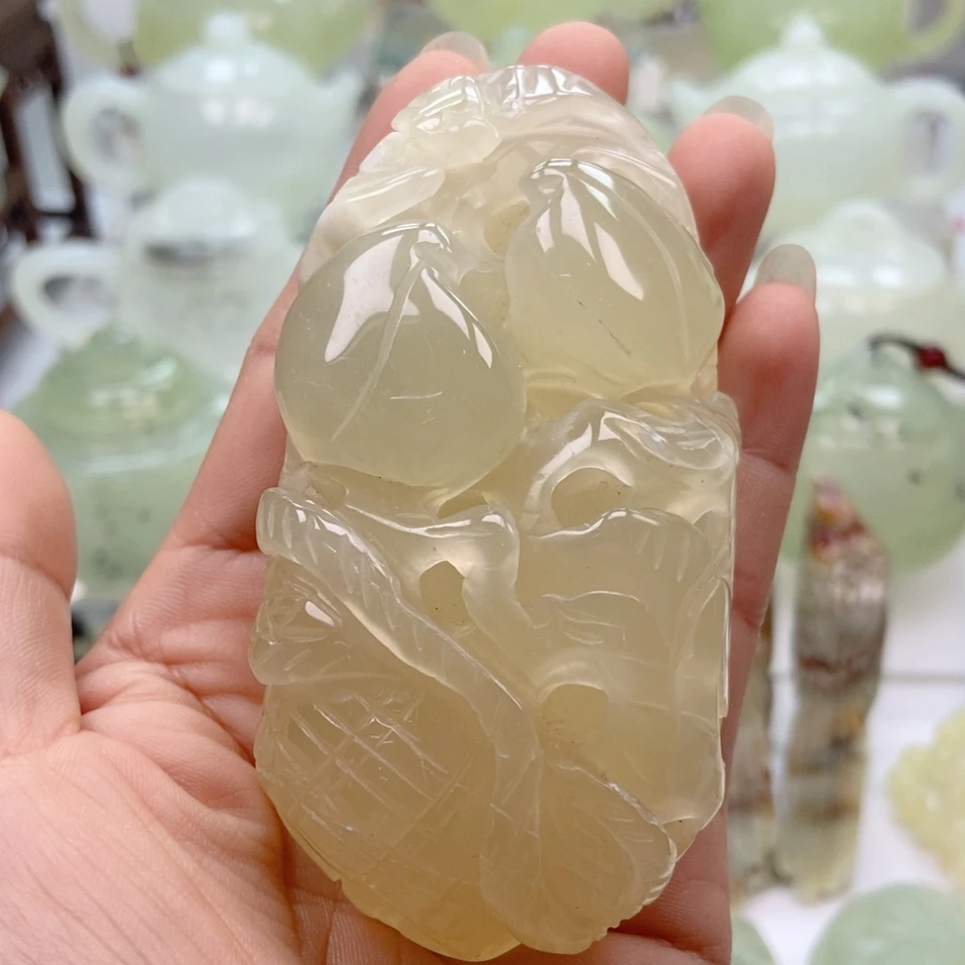 蛇纹石玉未镶嵌手把