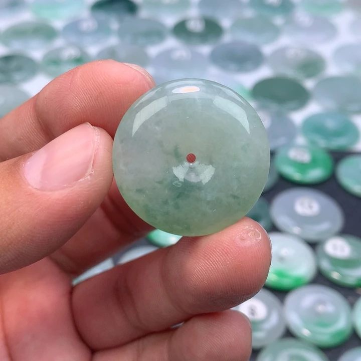 翡翠未镶嵌颈饰缅甸天然A货翡翠29.4-6.5