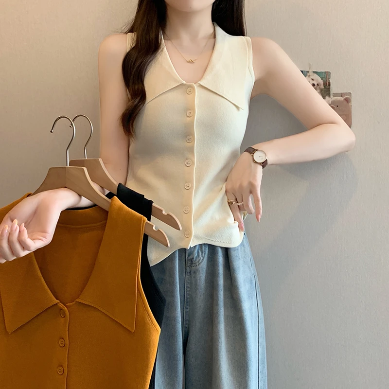 大码女装夏装新款胖mm气质百搭修身显瘦无袖开衫背心