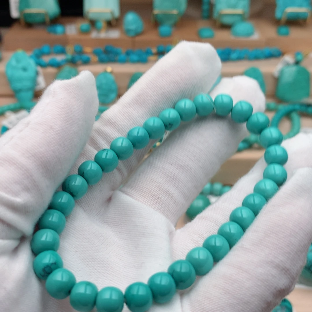 绿松石未镶嵌珠宝奇石7mm