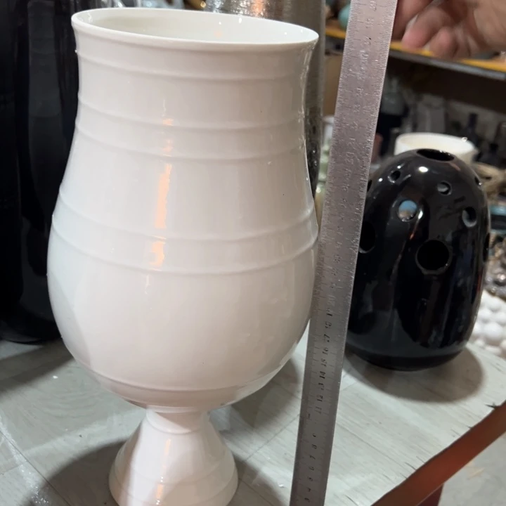 陶瓷花瓶摆件外贸出口微瑕捡漏高37口15公分
