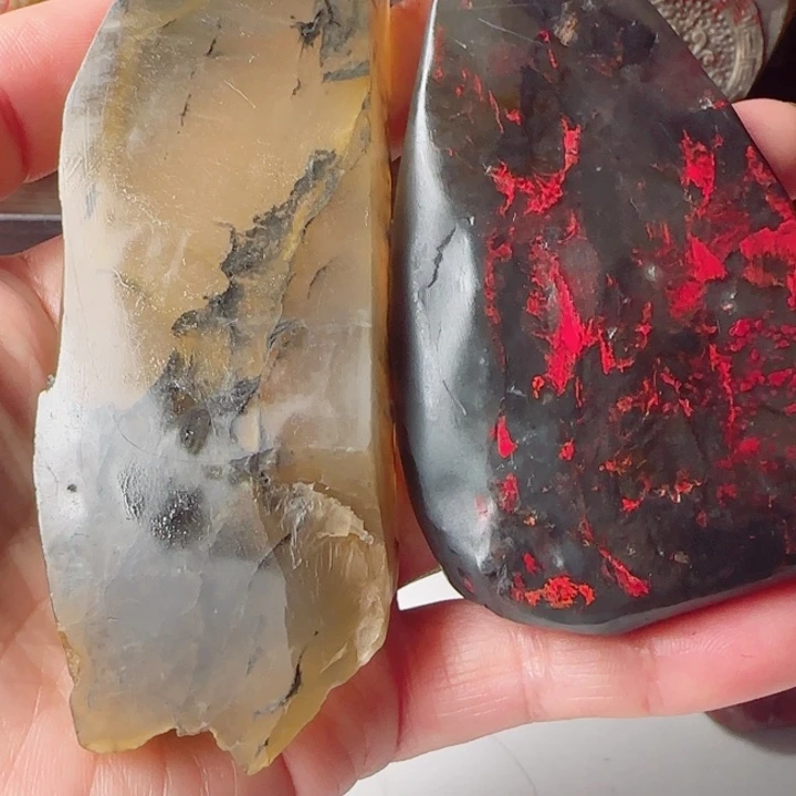 昌化石用****3昌化鸡血石水墨冻原石