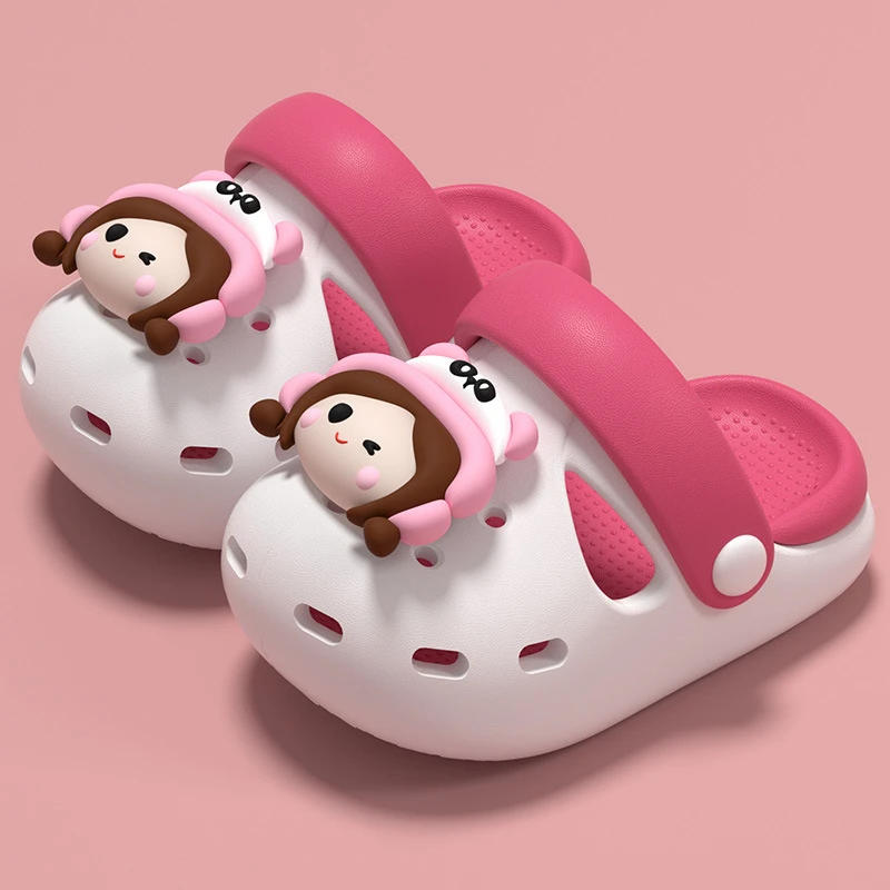 儿童洞洞鞋可爱宝宝夏季新款女童凉拖鞋两穿公主沙滩鞋宝宝外穿