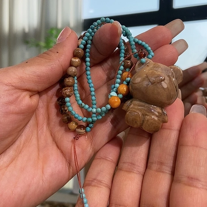 琥珀颈饰未镶嵌N***i蜜蜡项链