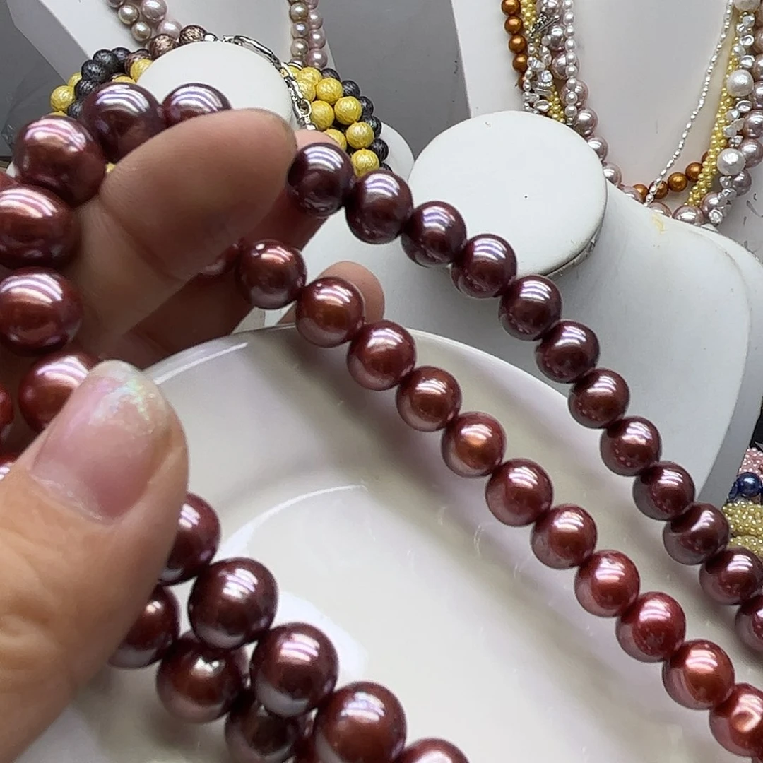 钛钢淡水珍珠手链