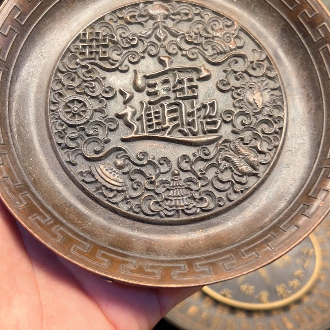 铜摆件欢迎欢迎你