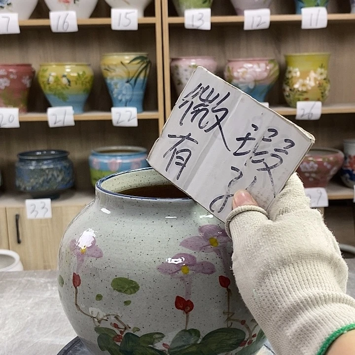 缸5xc景德镇陶瓷花盆