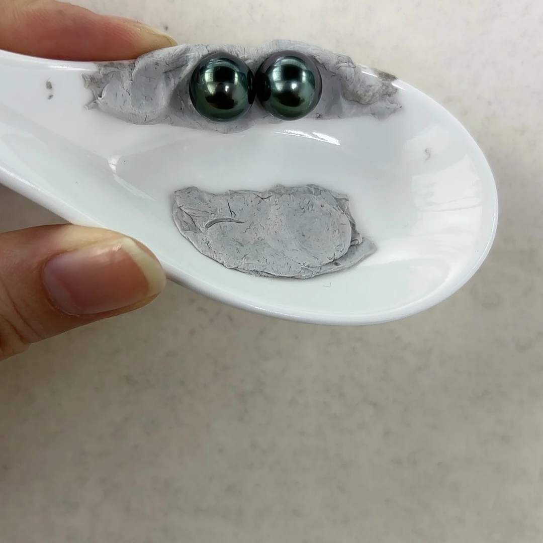 定制海水珍珠裸珠未镶嵌10-11m m大溪地对珠