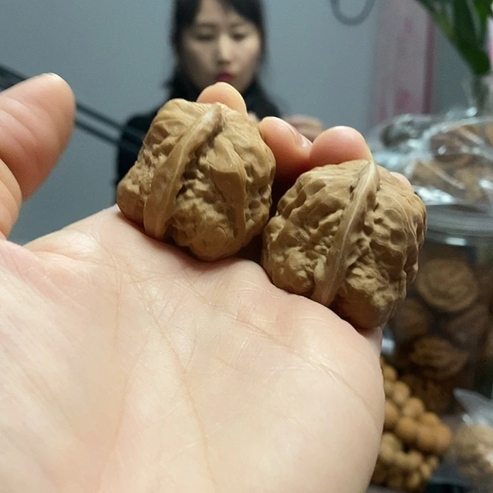 把件文玩核桃35一帆风顺红皮