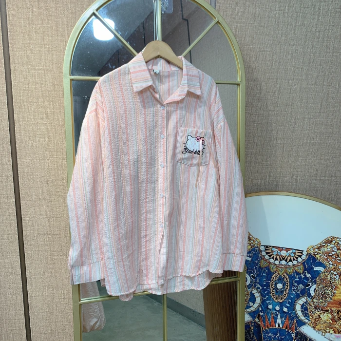 BM467粉色孕妇衬衣100-150