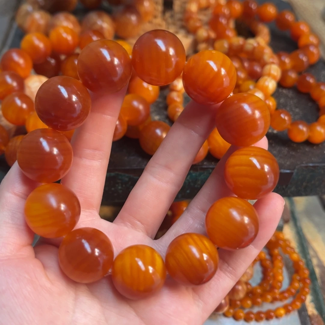 半***尚手串/手链松木（琥珀木）2.1包浆颜色深