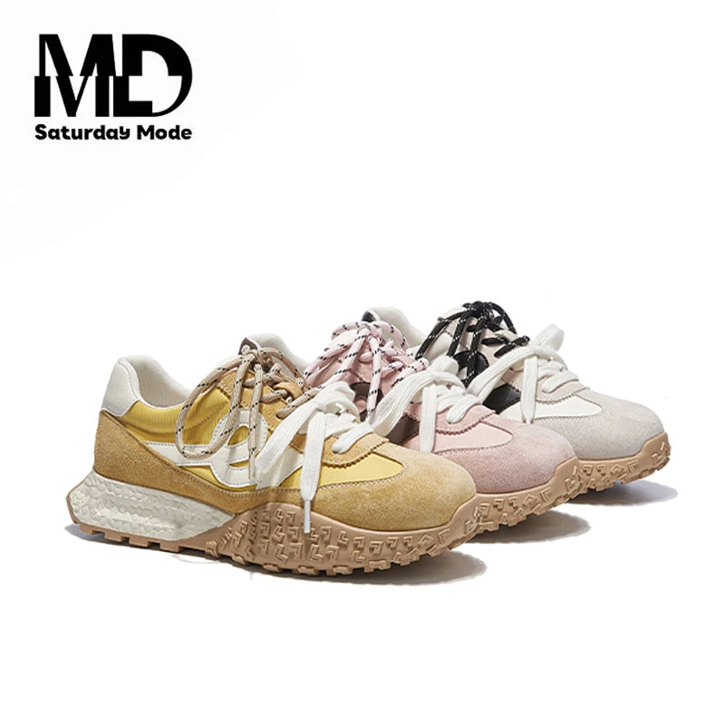 SATURDAYMODE【都市假日】春季新款阿甘鞋女厚底舒适休闲德训/魏