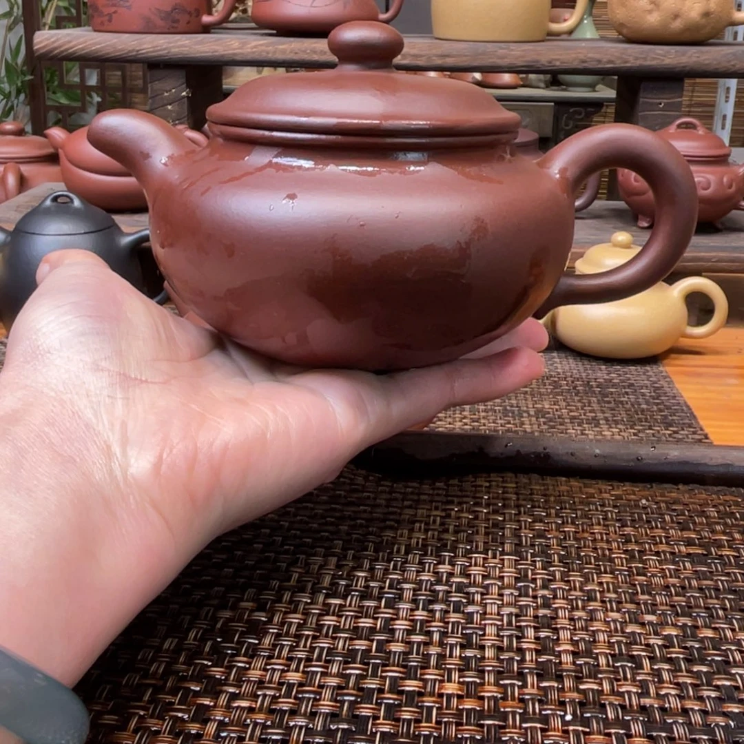 茶壶紫砂宜兴原矿紫砂手工制420