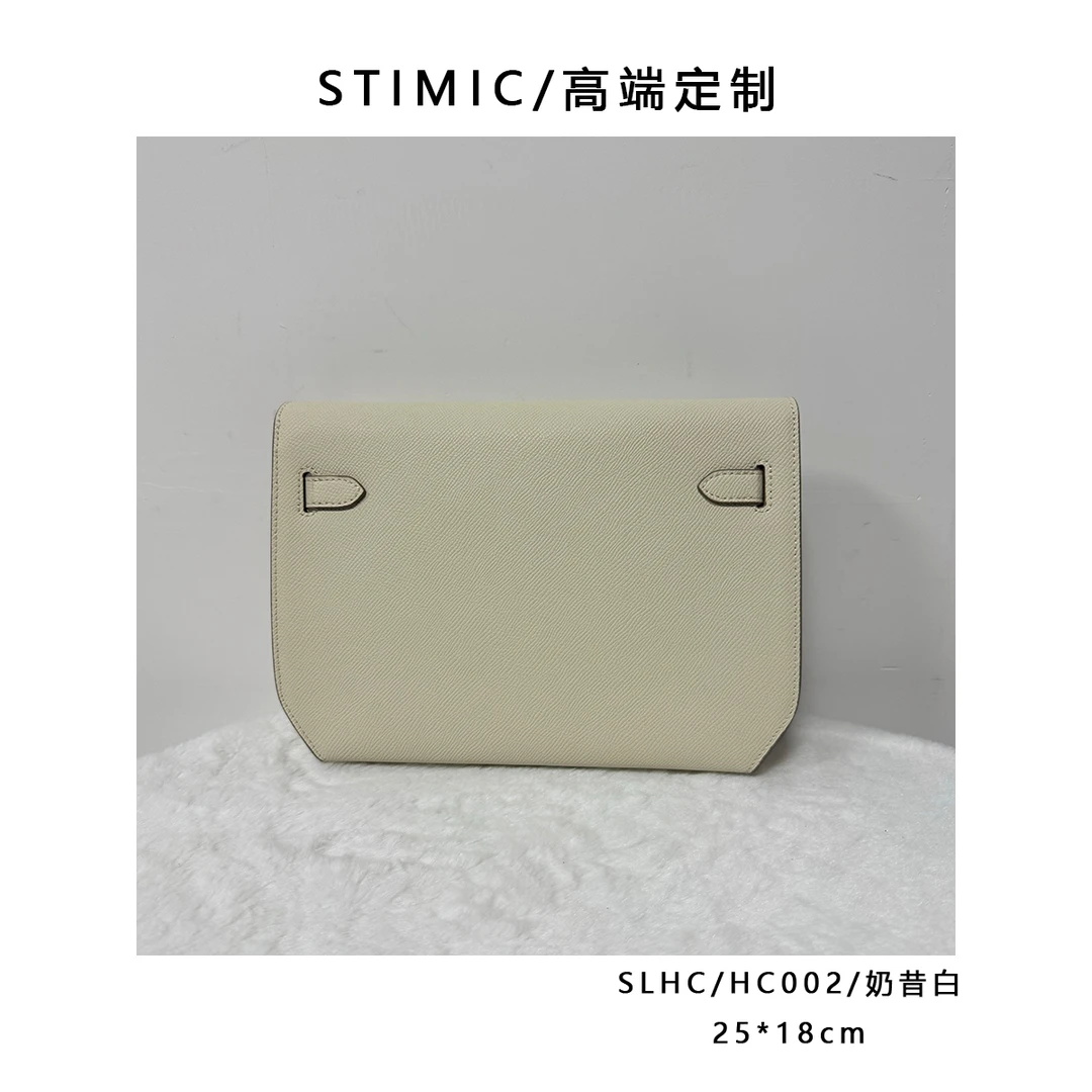 SLHC/HC002/奶昔白高端订制手工蜡线女士时尚单肩轻奢斜挎包002