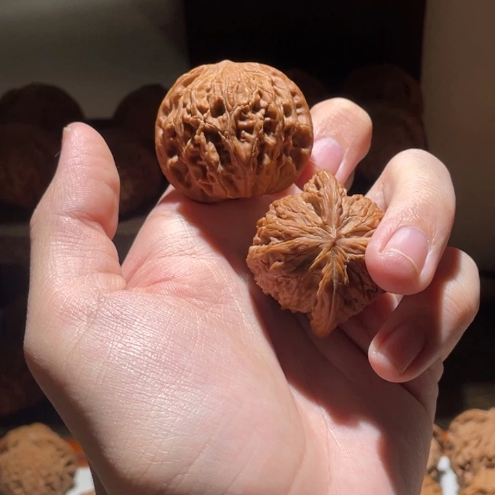 头***家把件桃核41全品原桩磨盘