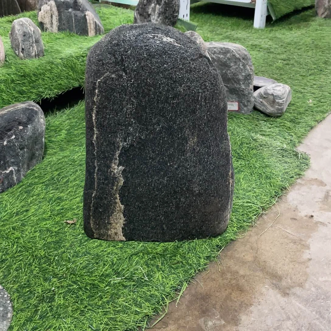 搞***线石材平安石靠山石摆件