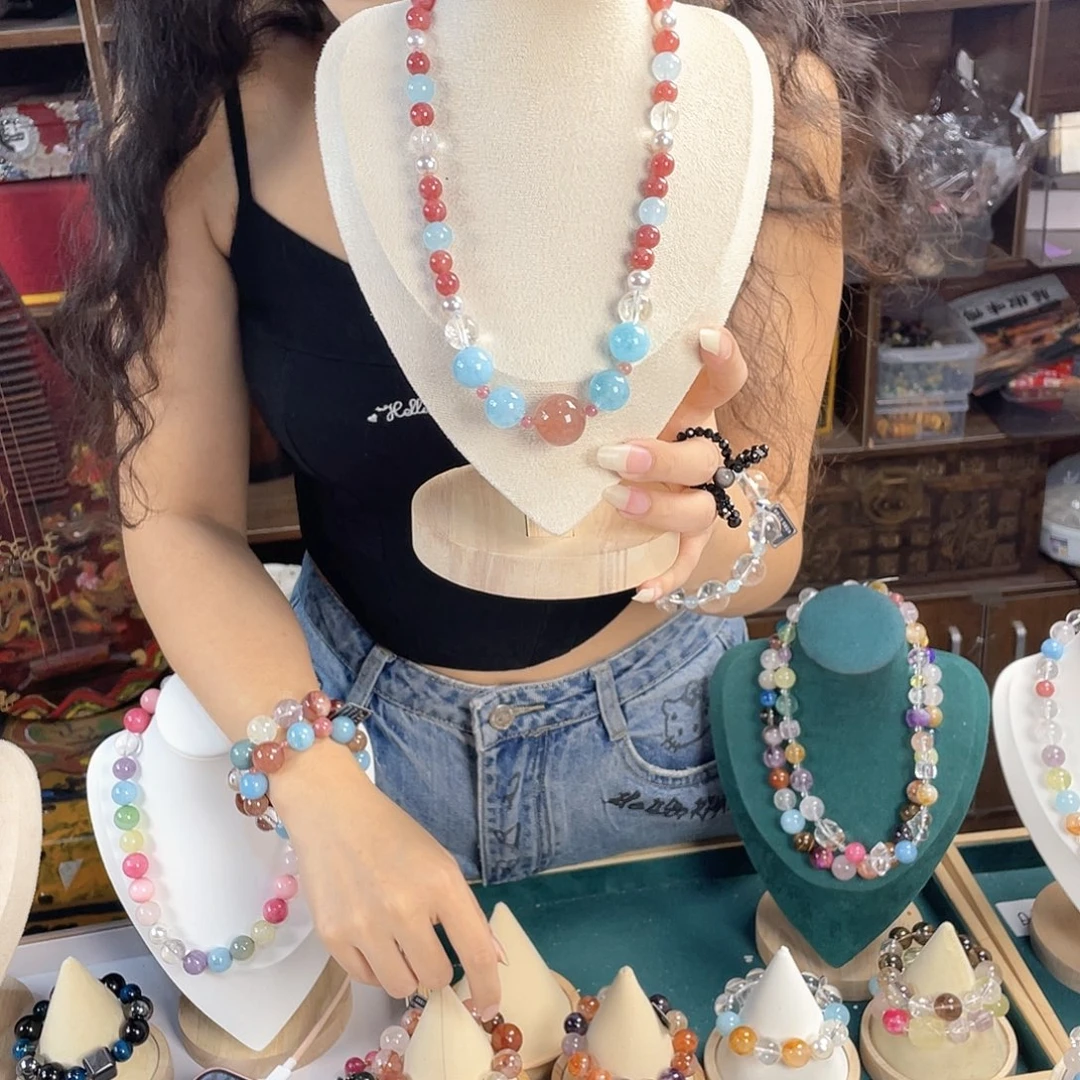 银S925镀金镶嵌手链水晶