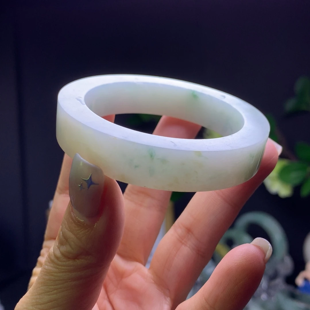 定制翡翠未镶嵌翡翠手镯51_53
