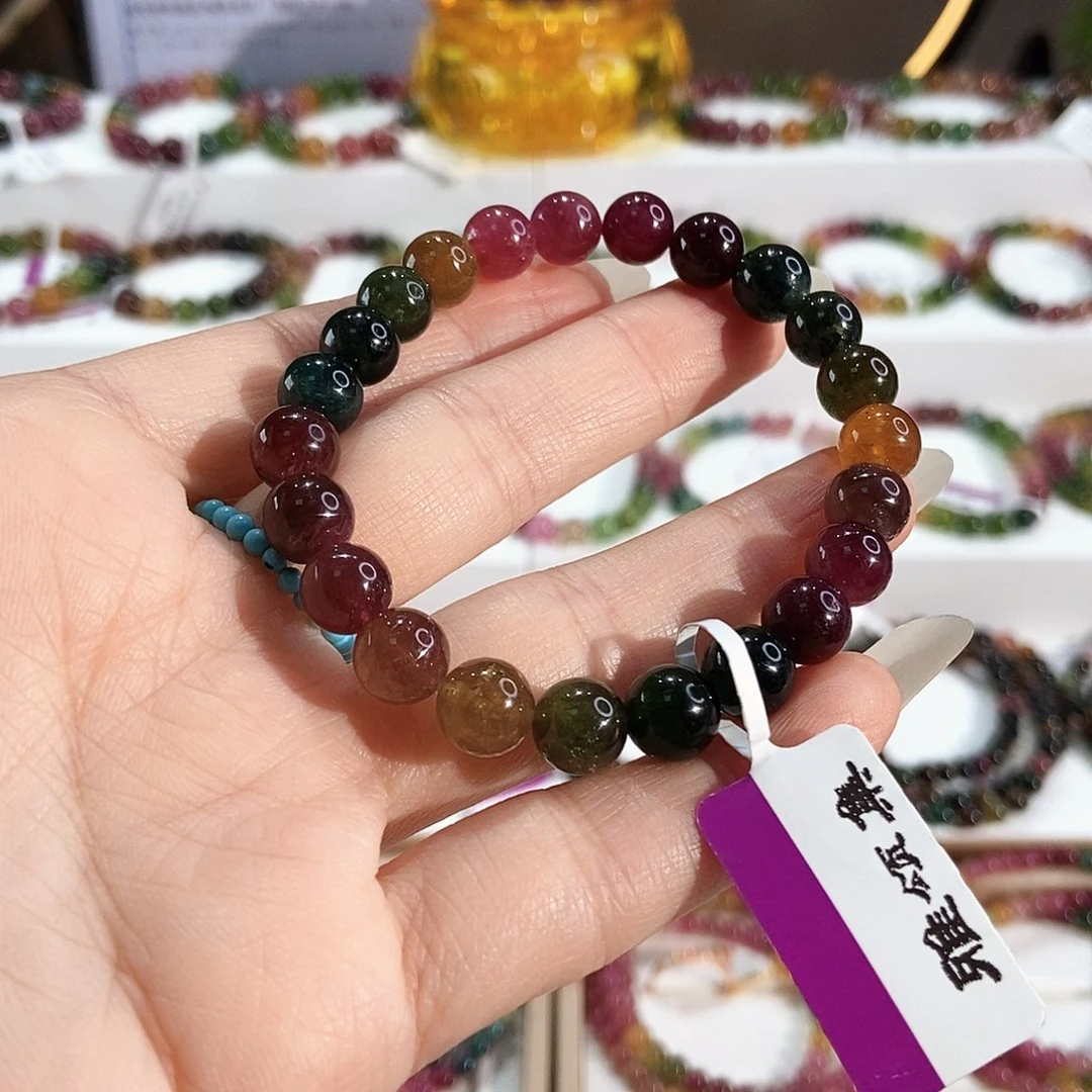 未镶嵌碧玺手链G2290素圈颜色微差