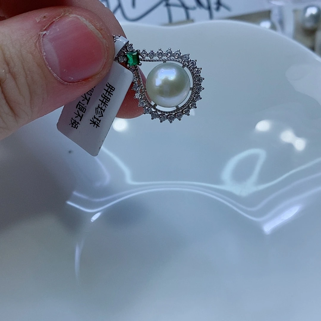 淡水珍珠颈饰银S925镶嵌