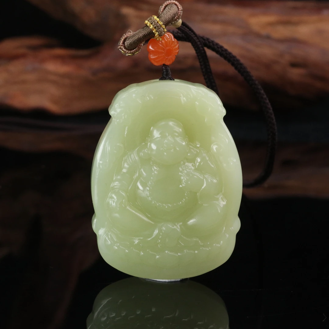 23和田玉黄玉无相观音/600442北京中保拍卖