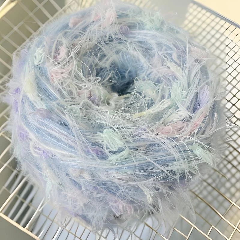 花式纱线编织diy手工手编超柔多色柔软清新毛线