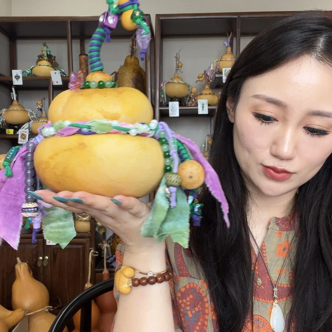 猫***)花皮熊猫脸钱袋子葫芦