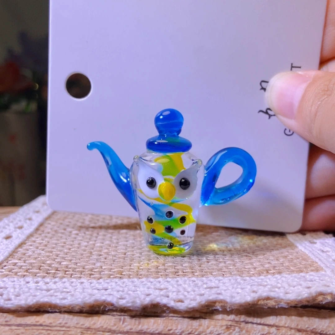 琉璃手工艺品猫头鹰