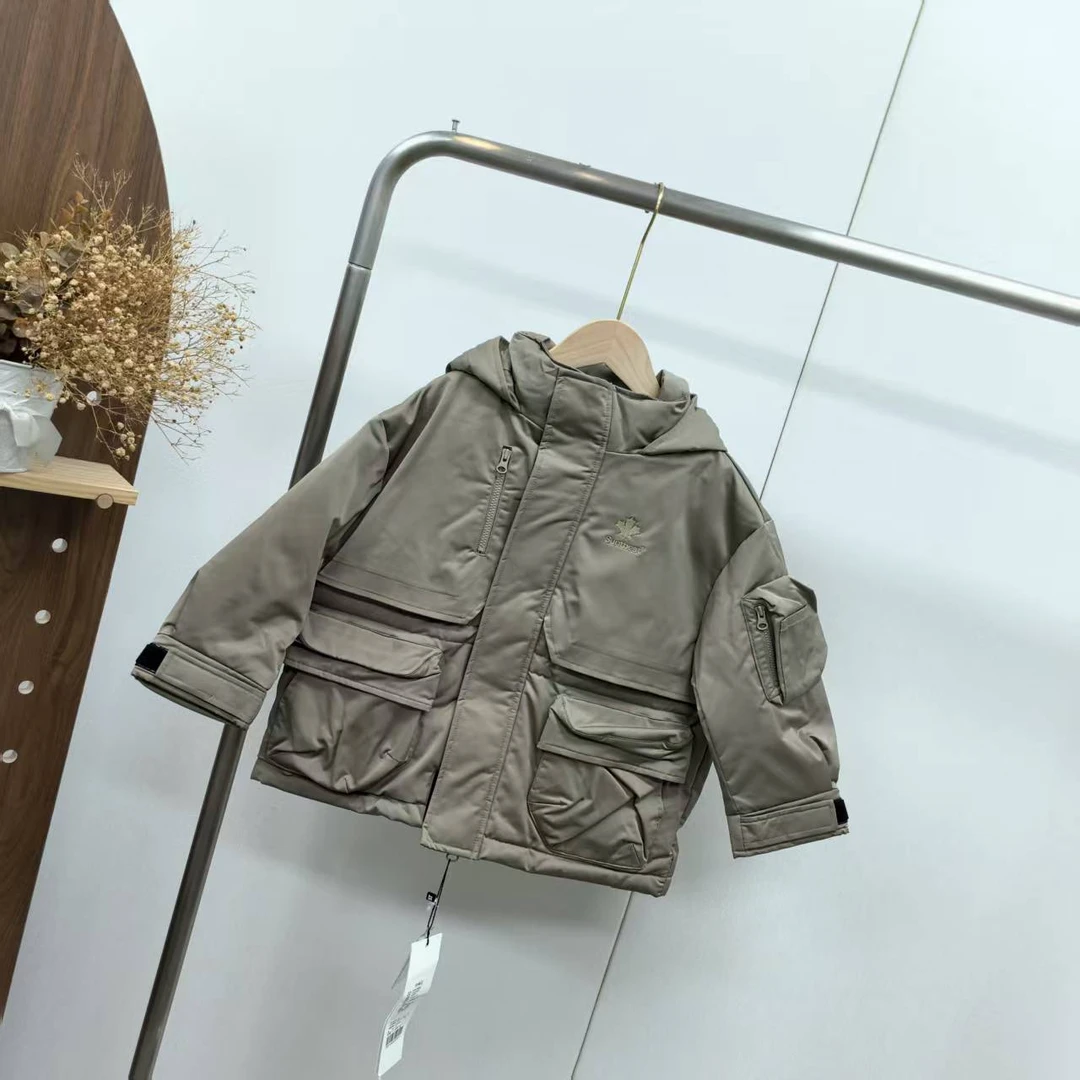 【4046A】深卡其时尚羽绒服A6-1