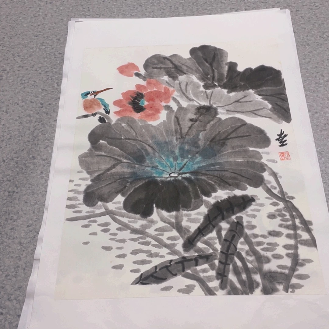 国画1.4平尺纯手绘国画作品