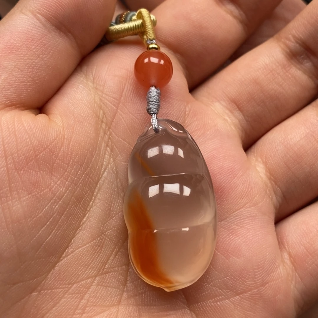 南红玛瑙未镶嵌吊坠(不含链)