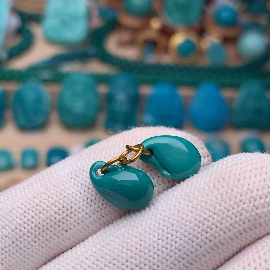 未镶嵌绿松石珠宝奇石精品配饰