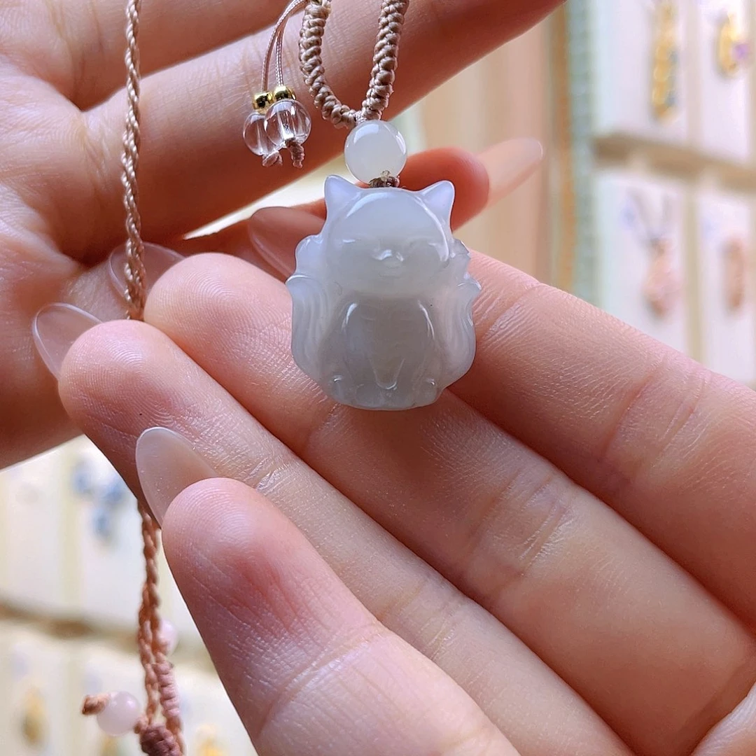 山***行和田玉未镶嵌吊坠(赠链)