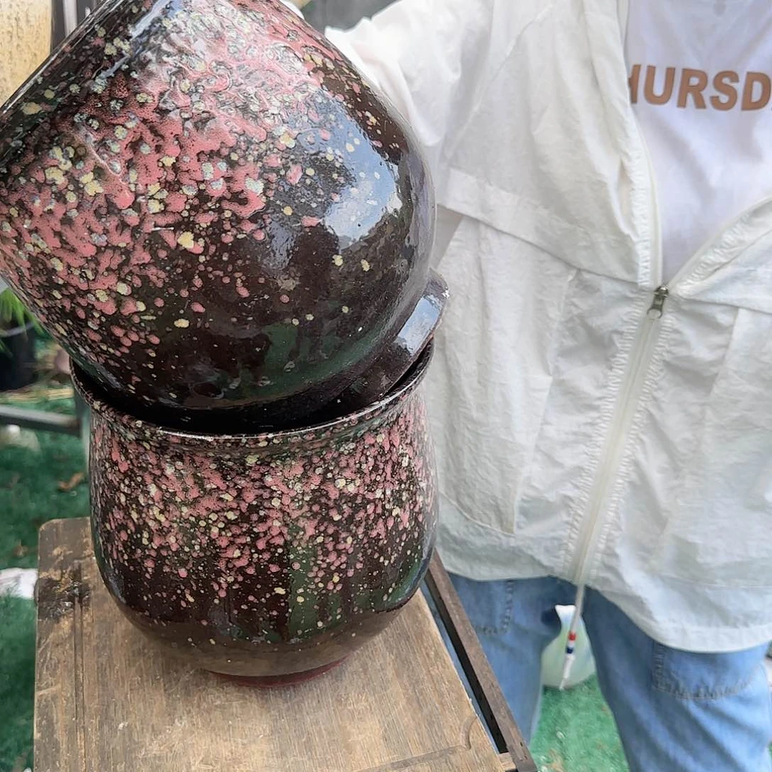 紫砂花盆王嫂花盆0630-768高21口19