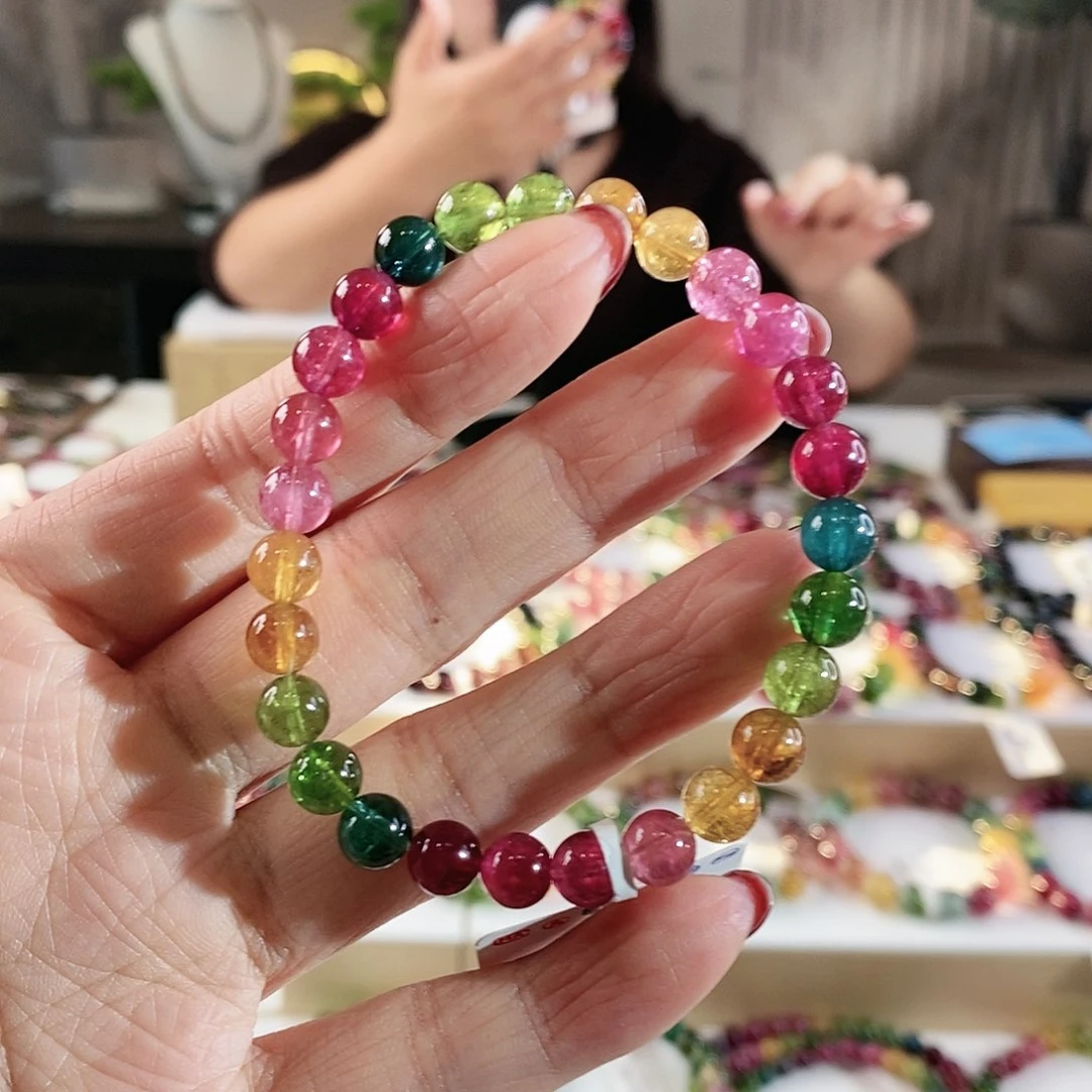碧玺手串未镶嵌G2615065单圈颜色微差