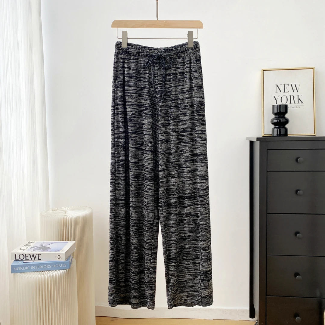 AMAZCOOL 松紧腰显瘦垂感直筒软糯休闲裤5531