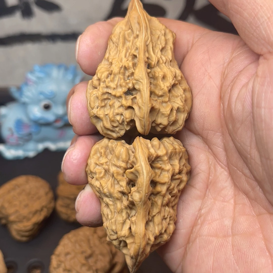 吊坠文玩核桃38全品无修异形葫芦