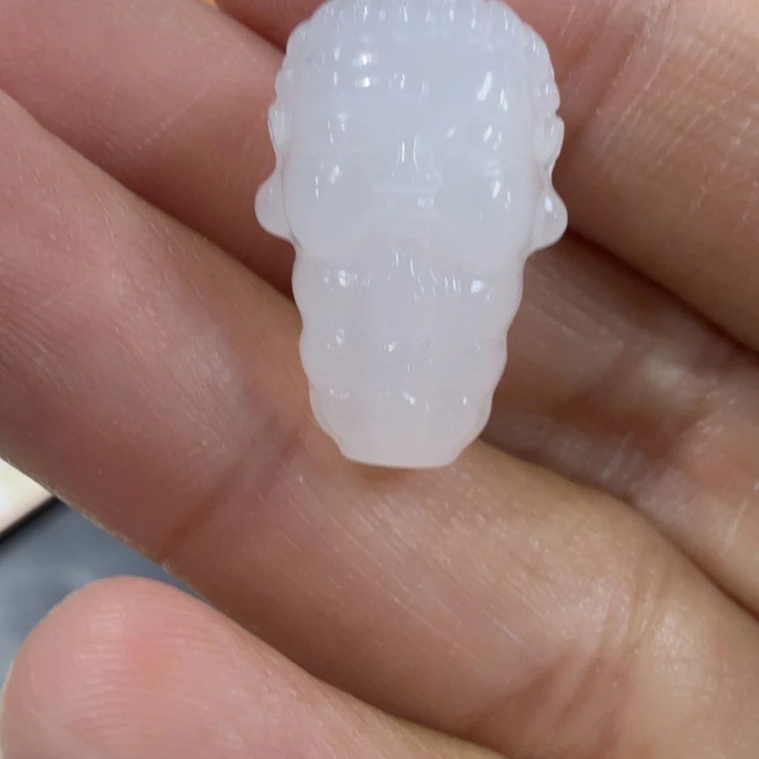 和田玉未镶嵌颈饰白玉宝宝佛三通TZ多样性拍一发一