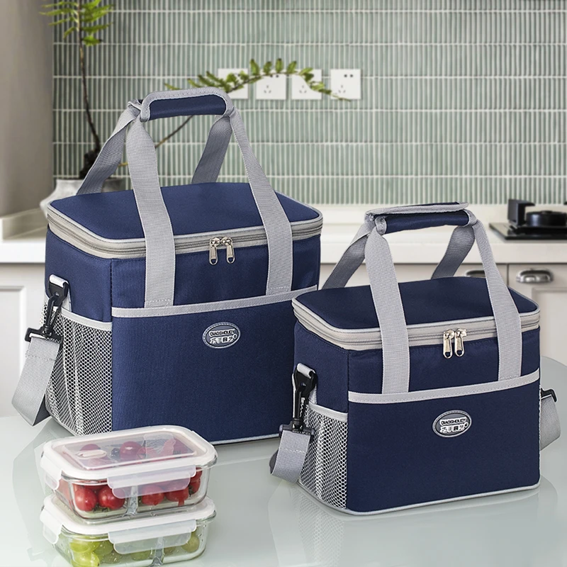 保温袋手提饭盒包铝箔加厚带饭手提袋大容量户外防水冷藏便当袋子