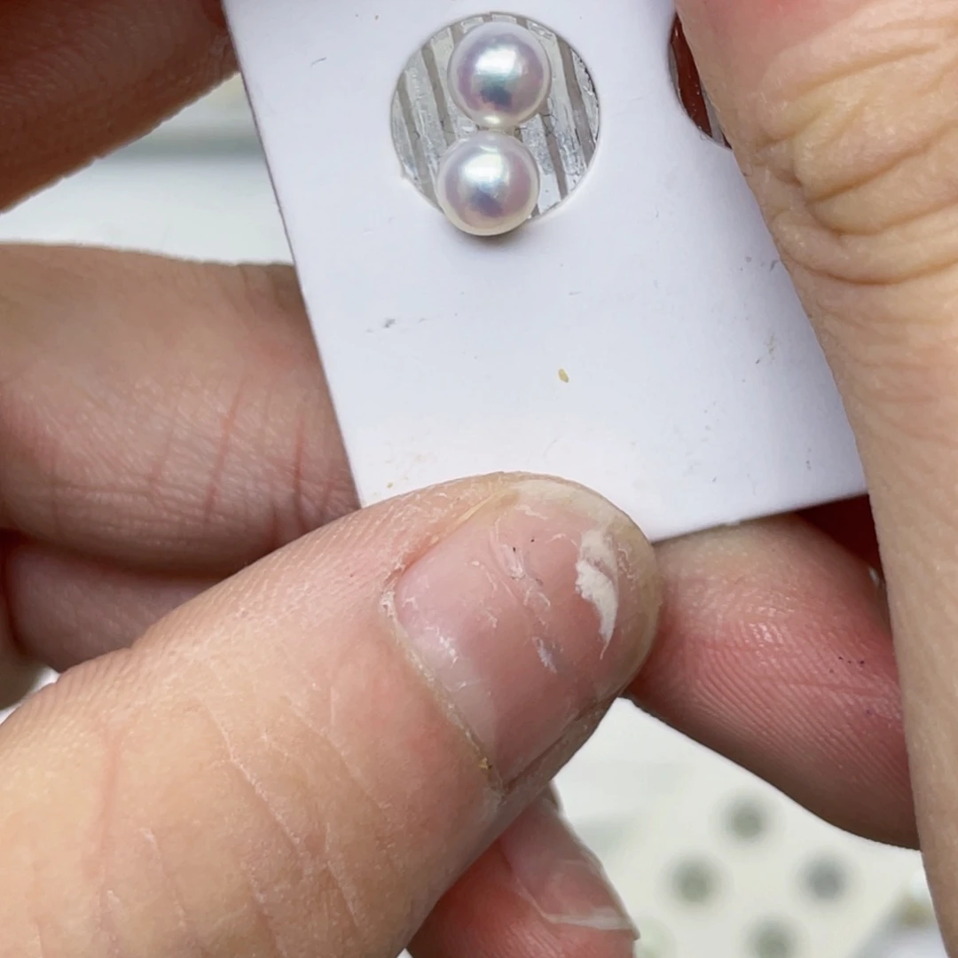 淡水珍珠耳饰银S925镶嵌T****✨