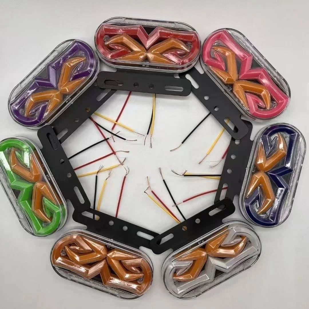 25最新款货车腰灯照地照地侧防水灯带转向超亮轮胎倒车灯新年