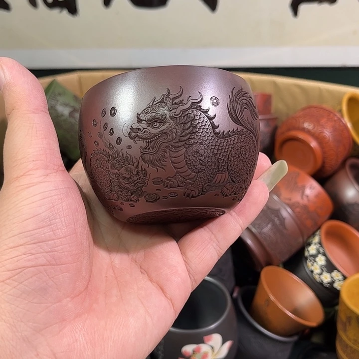 茶杯紫砂全手工紫砂主人杯